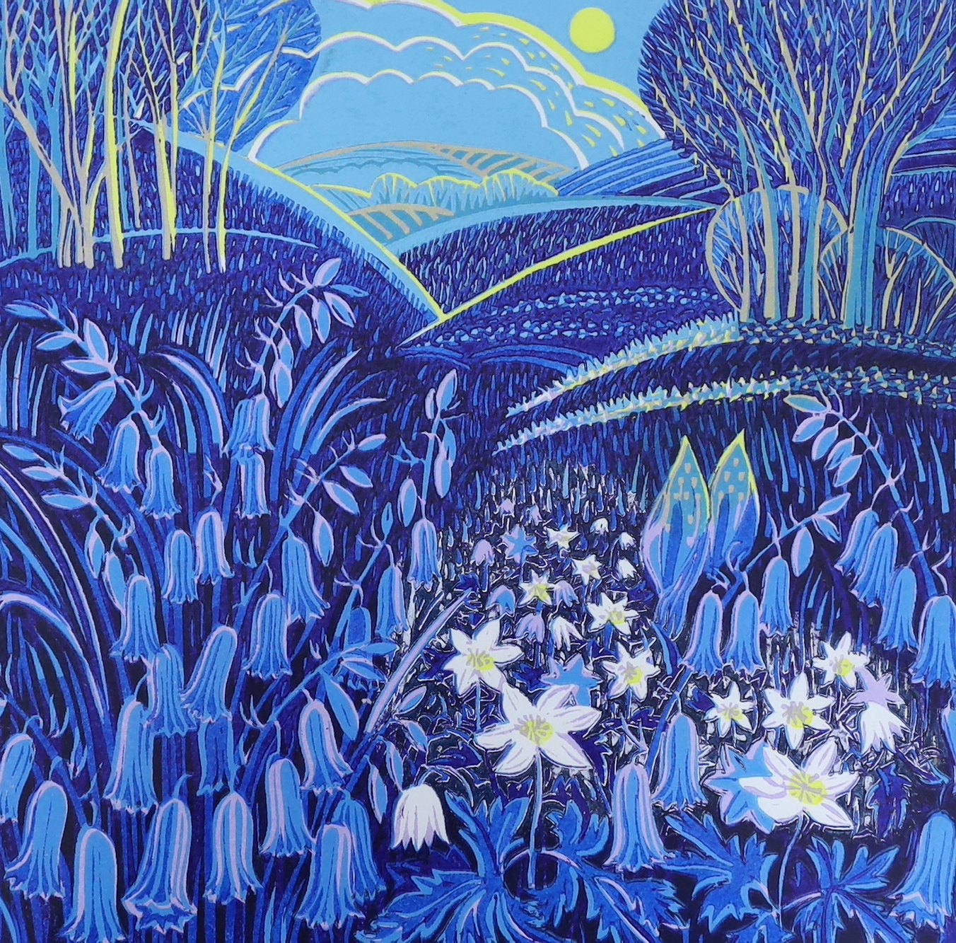 Annie Soudain (Contemporary) three signed colour prints including Cherry Trees & Autumn Breeze, each limited edition, largest 32cm x 32cm